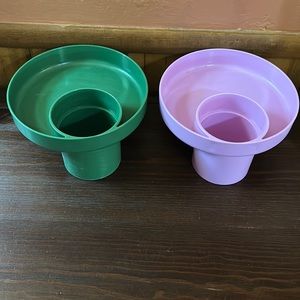 2 car seat cup holders with tray